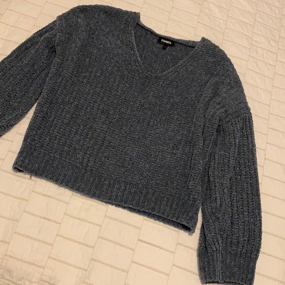 Blue express sweater